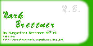 mark brettner business card